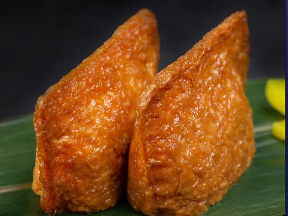 Sweet Tofu Skin Sashimi.