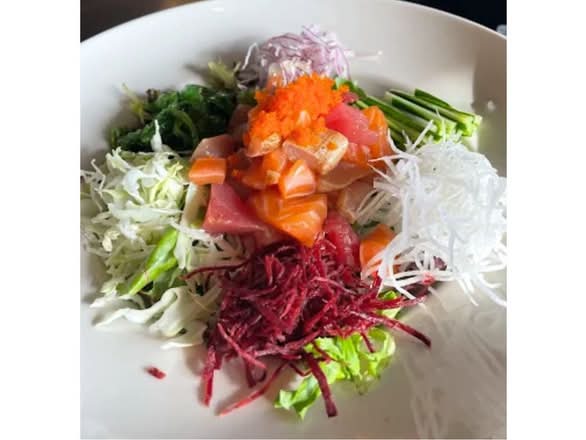 Korean Sashimi Salad.