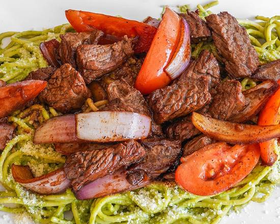Beef Pesto Saltado.