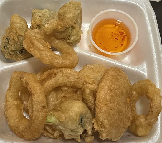 Tempura Vegetables.