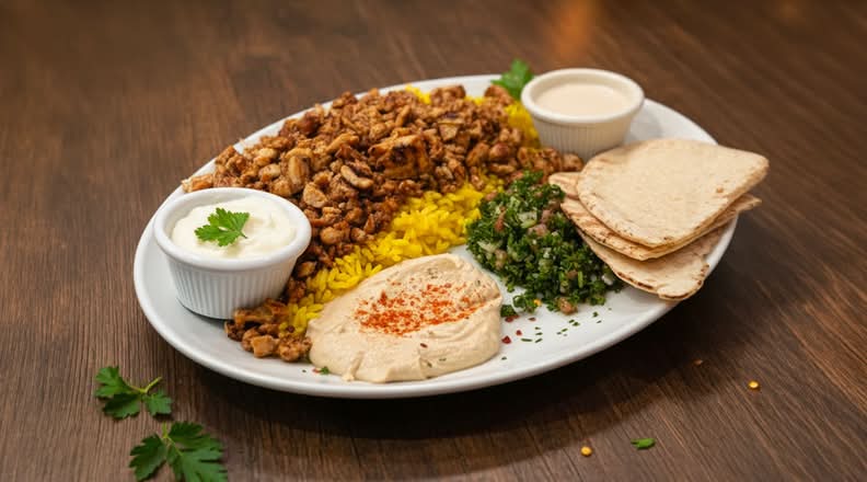 Chicken Shawarma Tray Package.