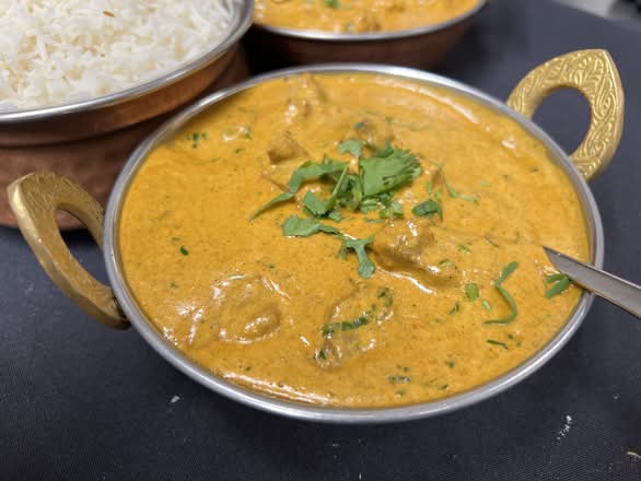 Lunch Lamb Dhaniya (Cilantro).
