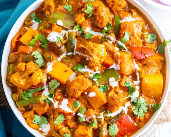 Mixed Vegetable Curry.