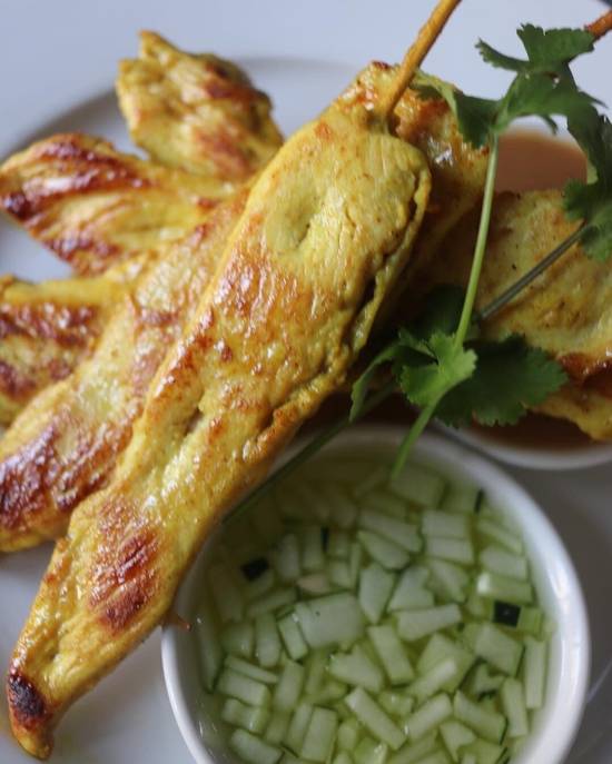 Chicken Satay Tray.