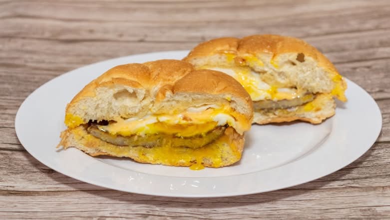 W#1. Sausage Egg Potatoes Cheese.