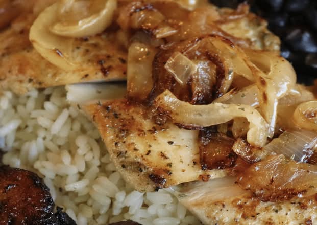 Grilled Chicken Steak Dinner.
