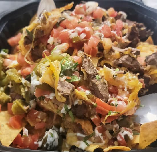 Los Nachos Steak.