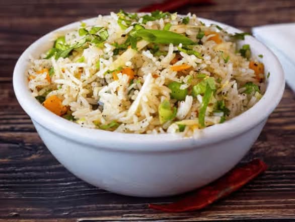 VEG MANCHURIAN FRIED RICE.