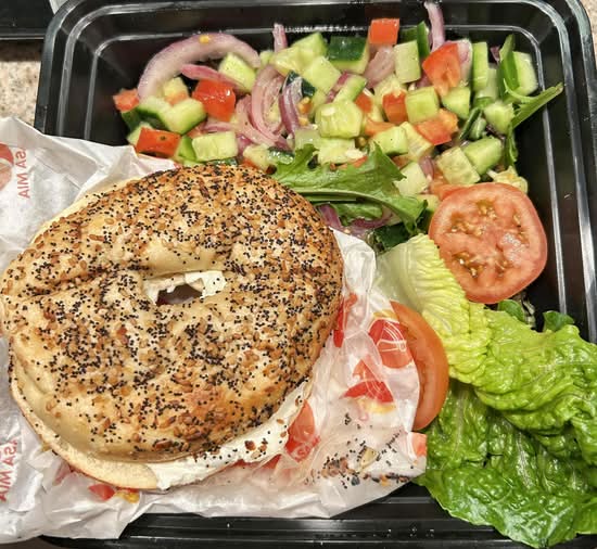 Cream Cheese Bagel.