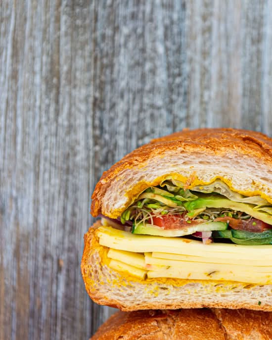 Hot Veggie Sub.