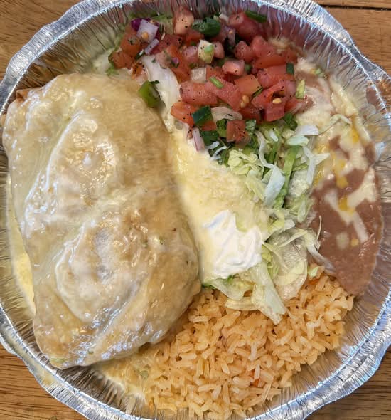 Ground Beef Chimichanga.