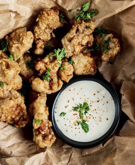 Fried Alligator Dinner.