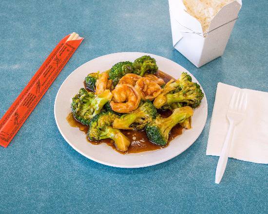 Shrimp with Broccoli.