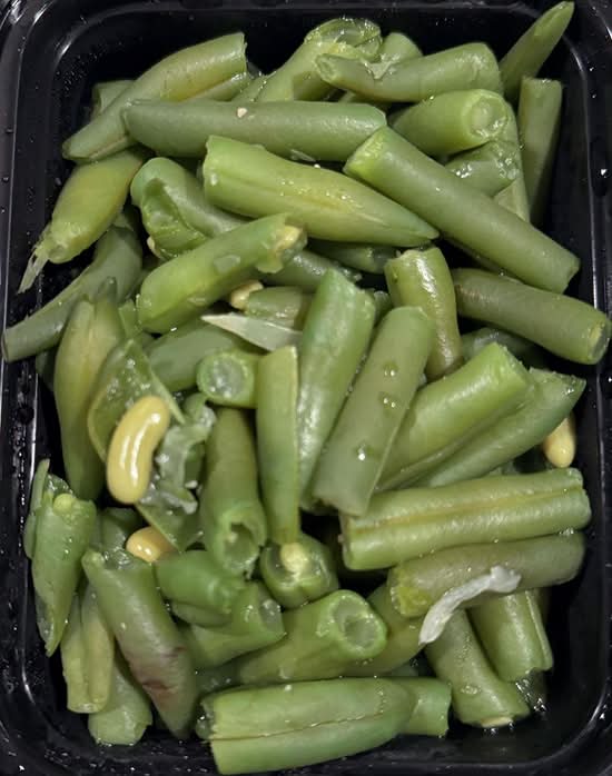 Tray of String Beans.