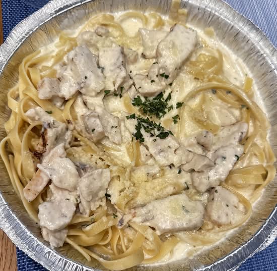 Chicken Fettuccine Alfredo.