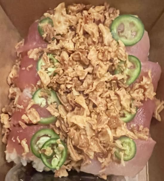 Crunchy Albacore Roll.