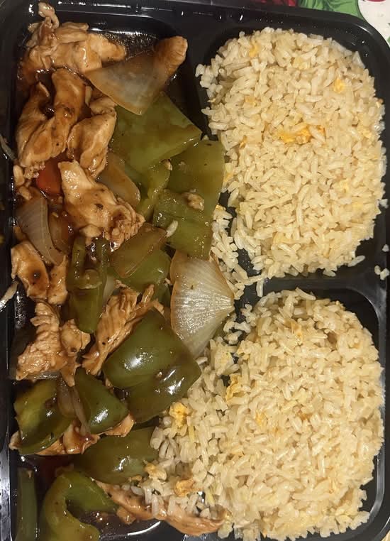 Chicken with Black Bean Sauce.