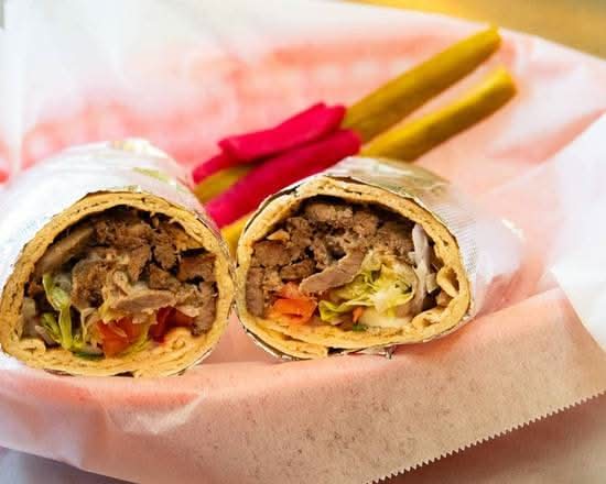 Shawarma Combo Beef / Lamb Wrap.