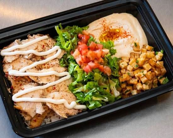 Extra Chicken Shawarma On Plate.