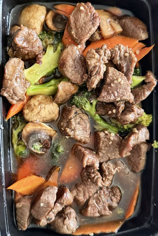 Filet Mignon Teppanyaki Lunch.