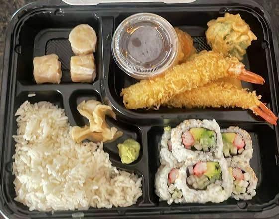 Shrimp Tempura Box Lunch.