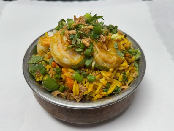 Shrimp Biryani.