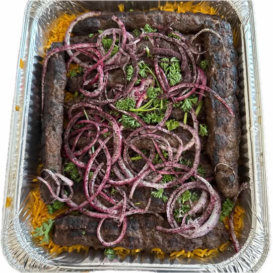 Egyptian Kofta Kabob Family Meal (10 Skewers).