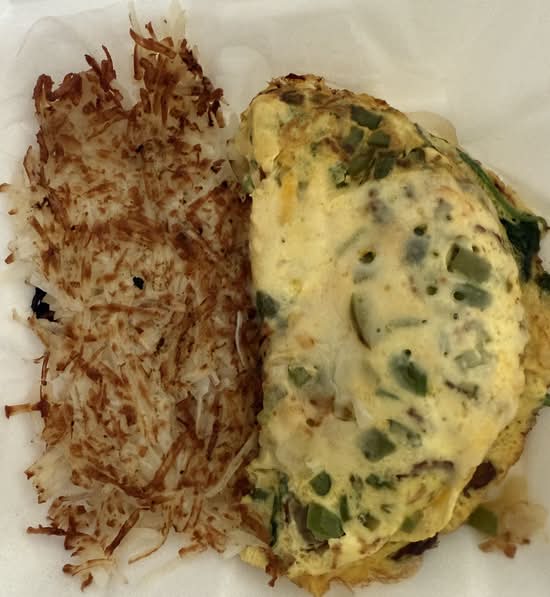 Turkey Sausage Omelette.