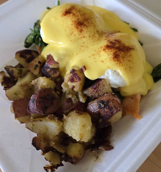 Alaskan Eggs Benedict.