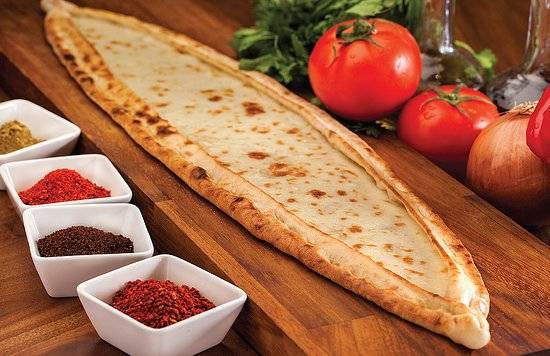 Vegetable & Cheese Pide.