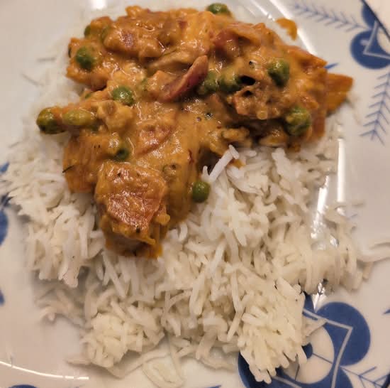 Vegetable Korma.