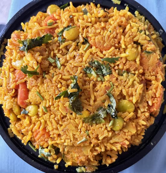 Vegetable Biryani.