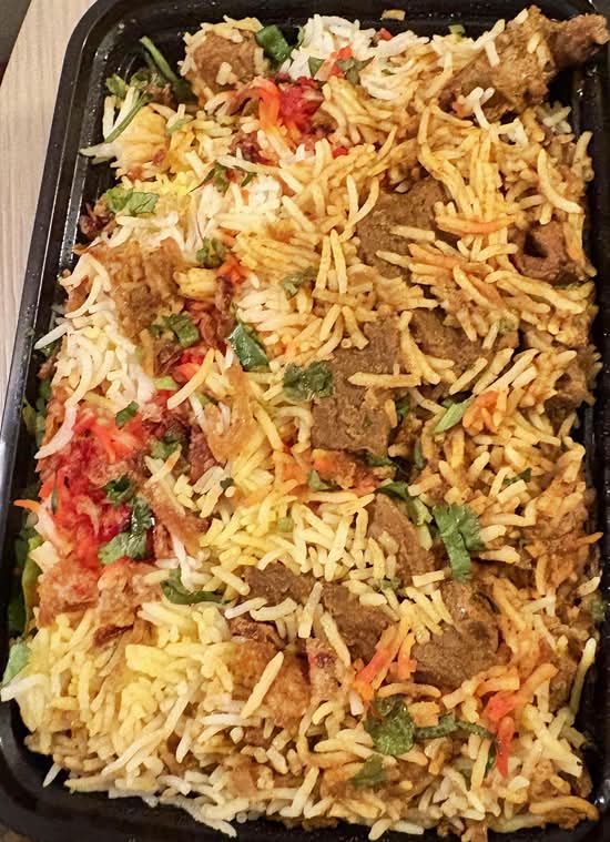 Lamb Biryani.