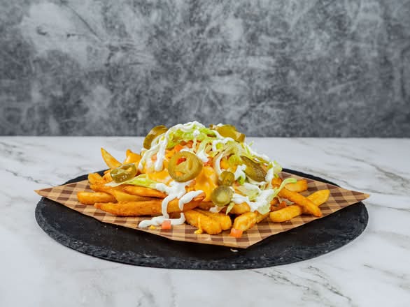 Flaming Rodeo Meatless Fries.