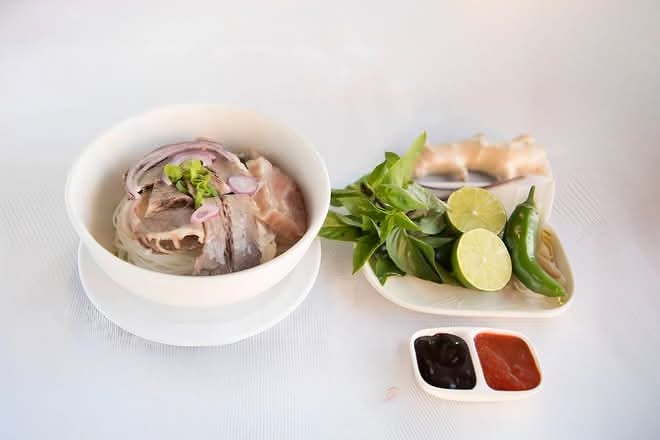 25. Pho Chin Gan / Noodles with Well Cooked Lean Beef, Brisket, & Tendon.
