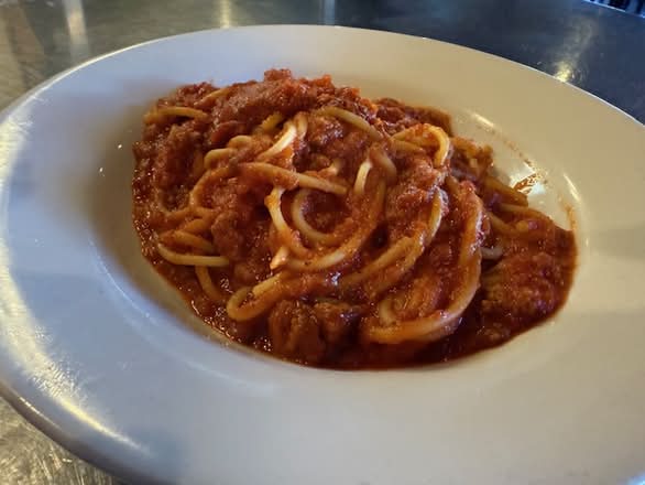 Pasta with Meat Sauce.
