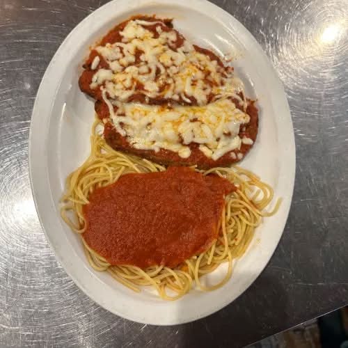 Traditional Eggplant Parmesan Hero.