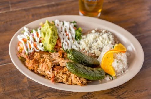 Carnitas Platter.