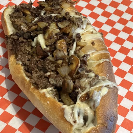 Mushroom Hilly Cheesesteak.