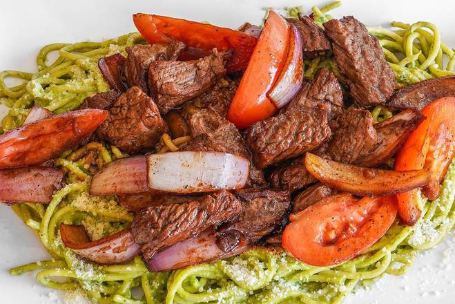 Beef Pesto Saltado.