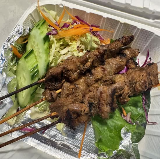 Khmer Beef skewers 4pcs.