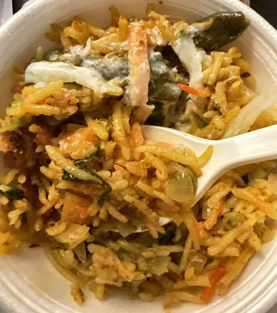Vegetable Biryani.