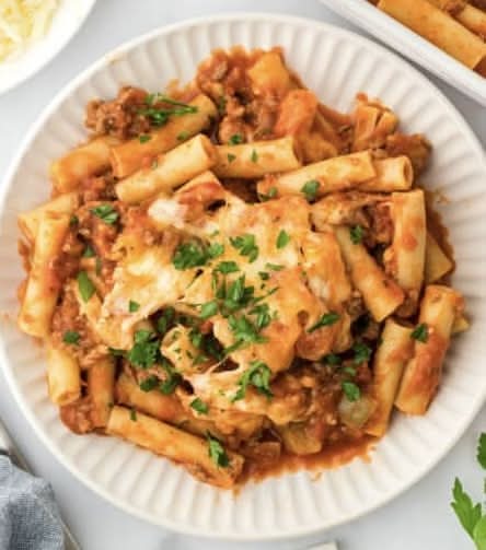 Baked Ziti Lunch.