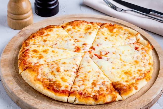 8" Extra Cheese Pizza.