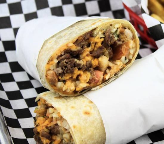 Steak Fajitas Burrito.