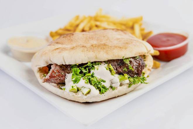 Kufta Kabob Sandwich.