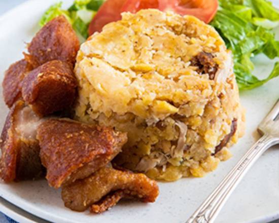 Mofongo De Chicharron - Fried Pork Mofongo.